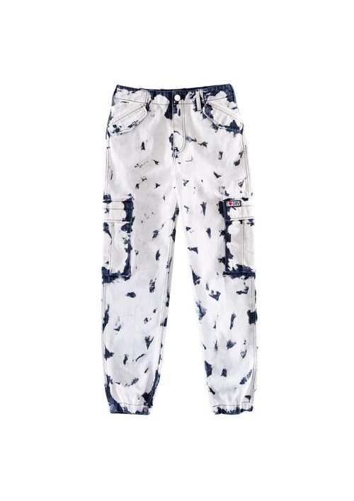 Pantalón largo desteñido de la colección de H&M y Giambattista Valli