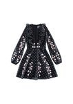 Vestido negro de lunares de la colección de H&M y Giambattista Valli