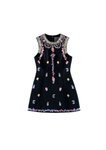 Vestido negro ajustado de la colección de H&M y Giambattista Valli