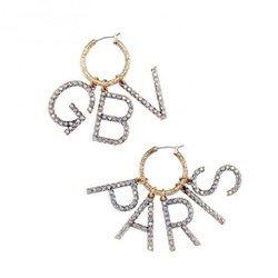 Pendientes de brillantes de la nueva colección de H&M y Giambattista Valli