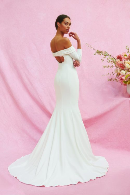 Vestido Mercer de la colección nupcial otoño 2020 de Carolina Herrera