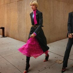 Vestido fucsia de la colección otoño/invierno 2019 de Zara