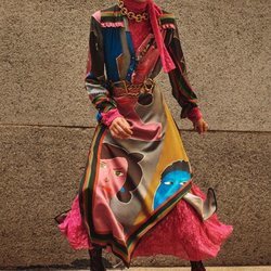 Vestido estampado de la colección otoño/invierno 2019 de Zara