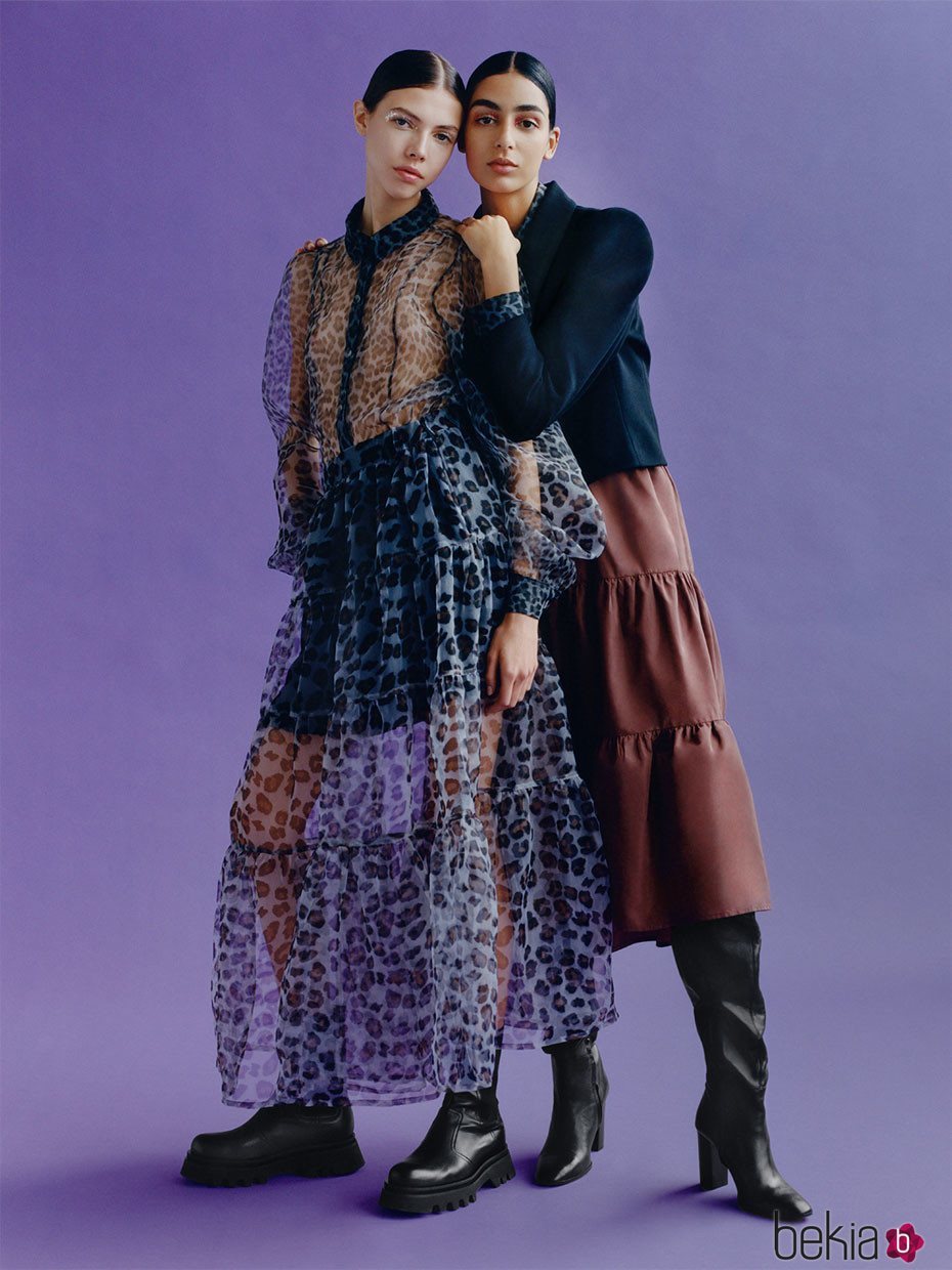 Maxi vestido transparente de la colección otoño/invierno 2019 de Zara TRF