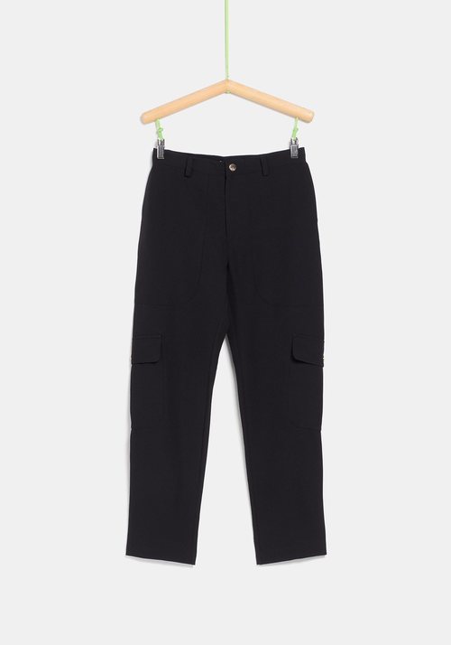 Pantalón negro de tiro alto de la colección de Rocío Osorno y TEX de otoño/invierno 2019