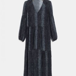 Vestido largo efecto serpiente de la colección de Rocío Osorno y TEX de otoño/invierno 2019