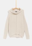 Jersey blanco para mujer de la colección 'I-O' de Carrefour y TEX para otoño/invierno 2019