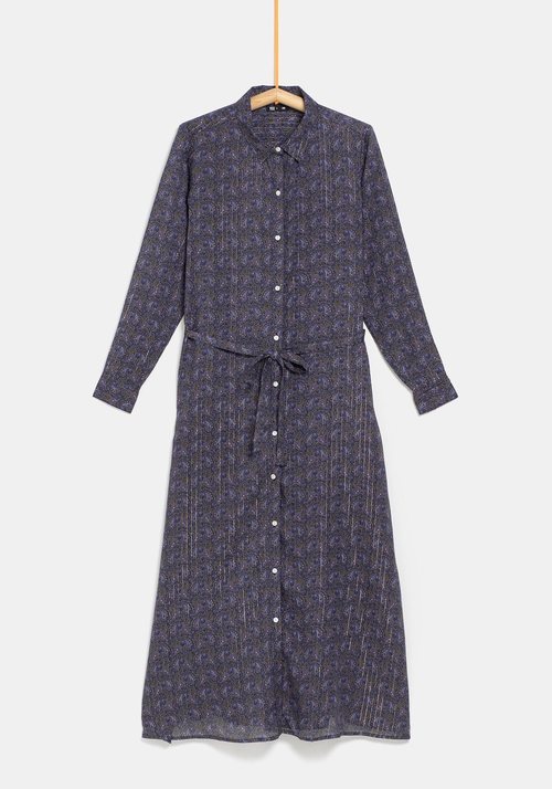 Vestido con lazo gris de la colección 'I-O' de Carrefour y TEX para otoño/invierno 2019