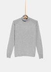 Jersey cuello alto gris de la colección 'I-O' de Carrefour y TEX para otoño/invierno 2019