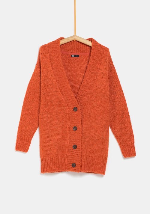 Rebeca naranja de la colección 'I-O' de Carrefour y TEX para otoño/invierno 2019