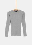 Jersey gris ceñido de la colección 'I-O' de Carrefour y TEX para otoño/invierno 2019