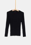 Jersey negro ceñido de la colección 'I-O' de Carrefour y TEX para otoño/invierno 2019