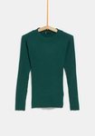 Jersey verde ceñido de la colección 'I-O' de Carrefour y TEX para otoño/invierno 2019