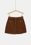 Falda de pana marrón de la colección 'I-O' de Carrefour y TEX para otoño/invierno 2019