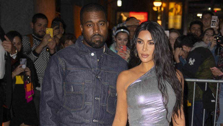 Kim Kardashian y Kanye West en la gala 'Night of Stars' en Nueva York