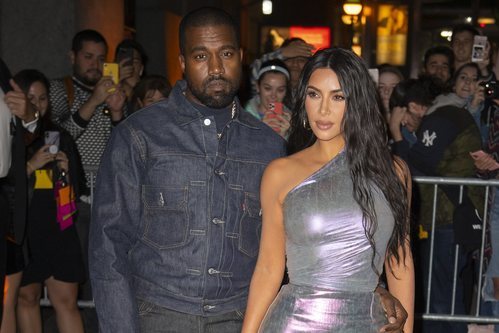 Kim Kardashian y Kanye West en la gala 'Night of Stars' en Nueva York