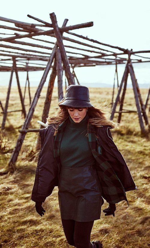 Minifalda de la colección otoño/invierno 2019/2020 de Stradivarius