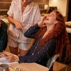Pijama de estrellas de la colección homewear invierno 2019/2020 de Oysho