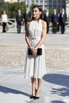 La Reina Letizia con vestido de Carolina Herrera durante su Visita Oficial en La Habana
