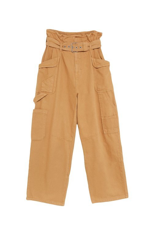 Pantalón camel de tiro alto de la colección Sfera otoño/invierno 2019-2020 Especial Navidad