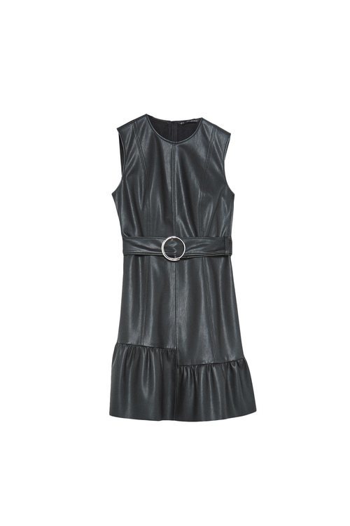 Vestido de cuero de la colección Sfera otoño/invierno 2019-2020 Especial Navidad