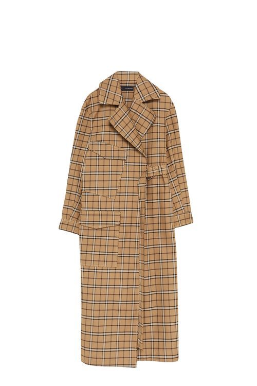 Abrigo largo de cuadros de la colección Sfera otoño/invierno 2019-2020 Especial Navidad