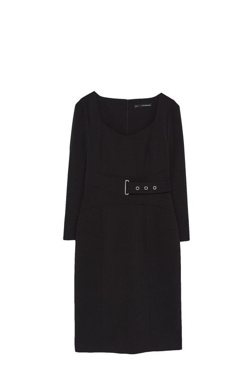 Vestido largo negro de la colección Sfera otoño/invierno 2019-2020 Especial Navidad