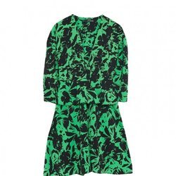 Vestido verde animal print de la colección Sfera otoño/invierno 2019-2020 Especial Navidad