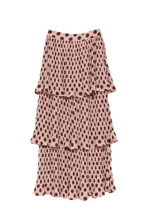 Falda larga de lunares de la colección Sfera otoño/invierno 2019-2020 Especial Navidad