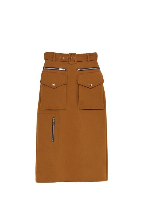 Falda marrón midi de la colección Sfera otoño/invierno 2019-2020 Especial Navidad