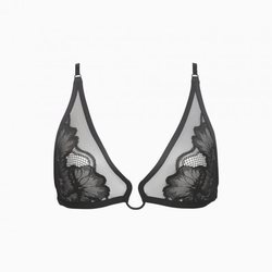 Sujetador de encaje negro de la colección Calvin Klein Underwear 2019-2020 Especial Navidad