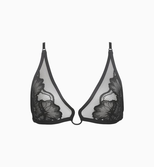 Sujetador de encaje negro de la colección Calvin Klein Underwear 2019-2020 Especial Navidad