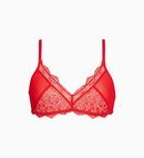 Sujetador de encaje rojo de la colección Calvin Klein Underwear 2019-2020 Especial Navidad