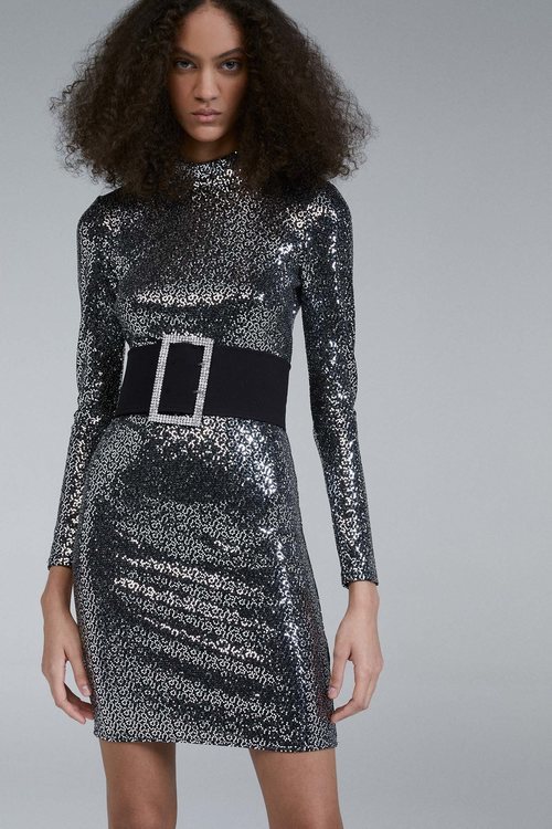 Vestido plateado de la 'Party Collection' de Sfera