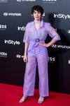 Greta Fernández con un total look malva en el 15 aniversario de la revista In Style