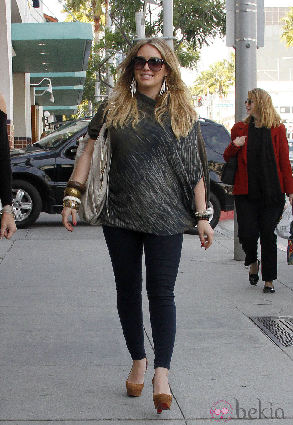 Hilary Duff con look casual