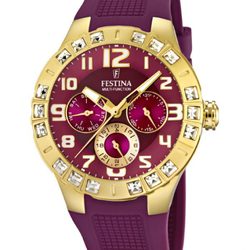 Reloj de correa de silicona de la colección 'Golden Dream' de Festina