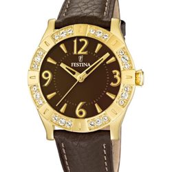 Reloj de correa de piel de la colección 'Golden dream' de Festina