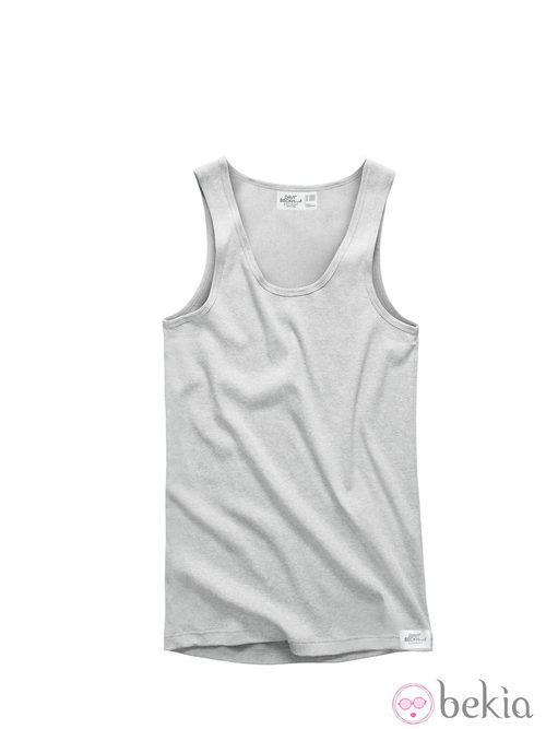 Camiseta de tirantes gris de la colección de David Beckham para H&M