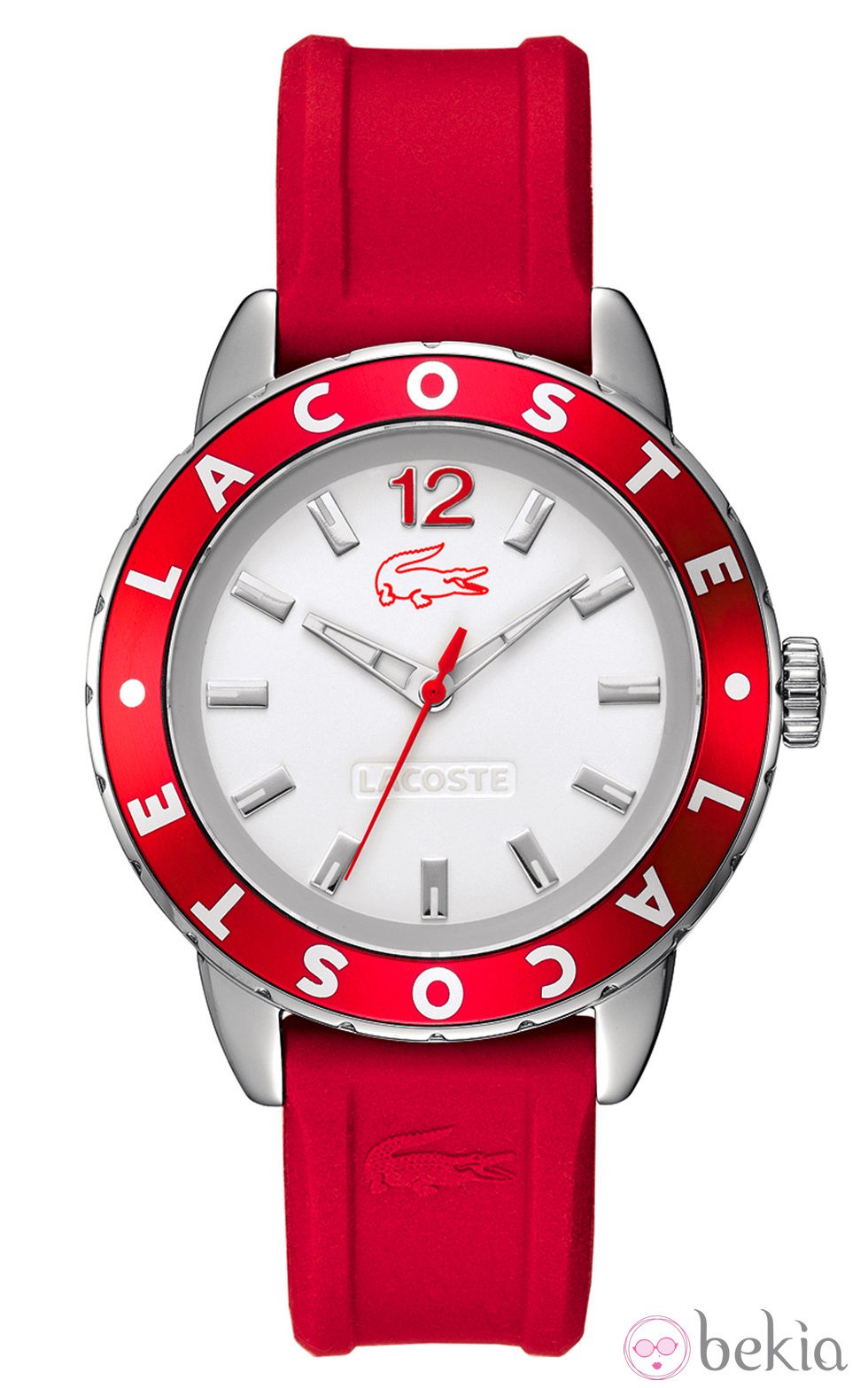 Reloj Lacoste modelo Rio en color rojo