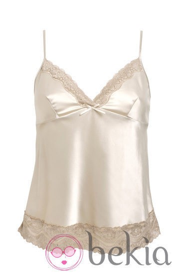 Blusa de tirantes del pijama 'Shinny' de la nueva colección de Etam
