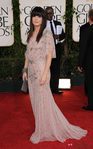 Sandra Bullock con un vestido Jenny Packham en los Globos de Oro 2011