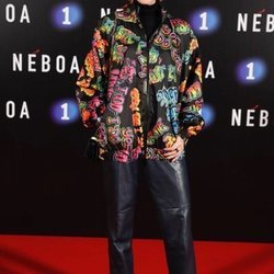 Raquel Sánchez Silva con un total look de cuero en la Premiere de la serie 'Neboa' 2020