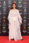 Najwa Nimri con un atuendo blanco en los Goya 2020