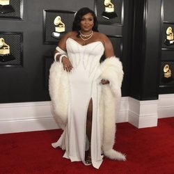 Lizzo en la alfombra roja de los Premios Grammy 2020