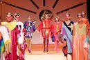 Alejandra Rubio, Ágatha Ruíz de la Prada y Mila Ximénez en el desfile otoño/invierno 2020-2021 de Ágatha Ruiz de la Prada