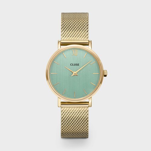 Reloj Boheme para mujer dorado con la esfera verde de la colección primavera/verano 2020 de Cluse