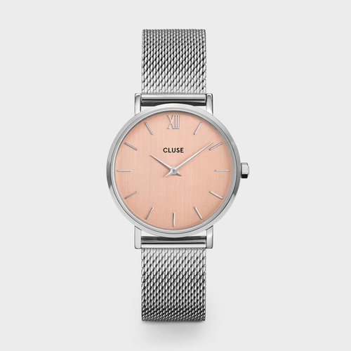 Reloj Boheme para mujer plateado con la esfera rosa de la colección primavera/verano 2020 de Cluse