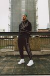 Chándal negro con detalles en blanco de la colección Lotto x Primark