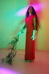 Vestido rojo de la colección primavera/verano 2020 de Vivienne Westwood